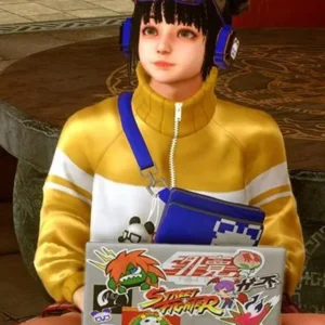 Li-fen Street Fighter 6 Yellow Leather Jacket